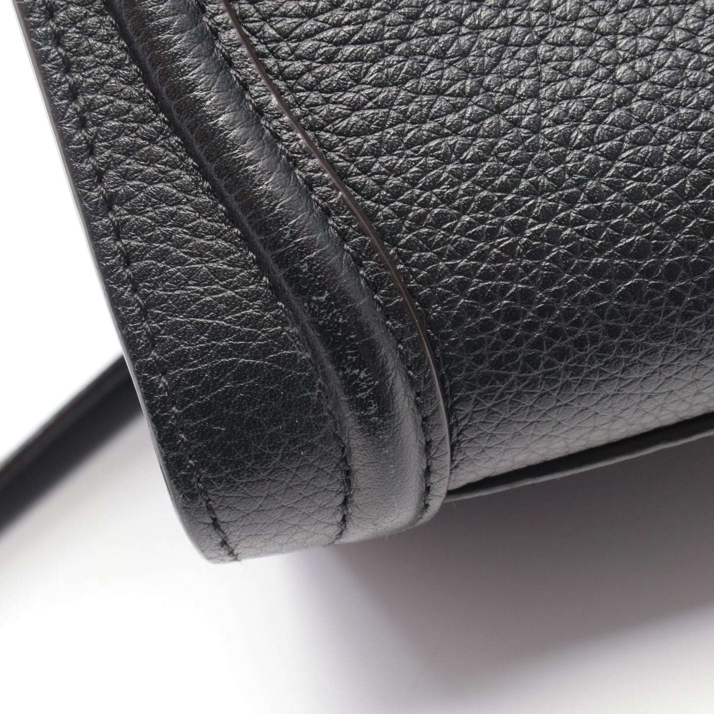 ラゲージ ナノショッパー ハンドバッグ レザー ブラック 2WAY セリーヌ バッグ CELINE