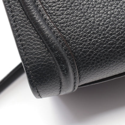 ラゲージ ナノショッパー ハンドバッグ レザー ブラック 2WAY セリーヌ バッグ CELINE