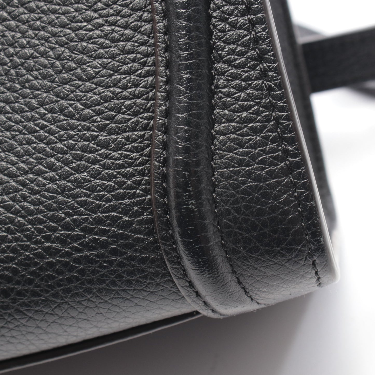 ラゲージ ナノショッパー ハンドバッグ レザー ブラック 2WAY セリーヌ バッグ CELINE