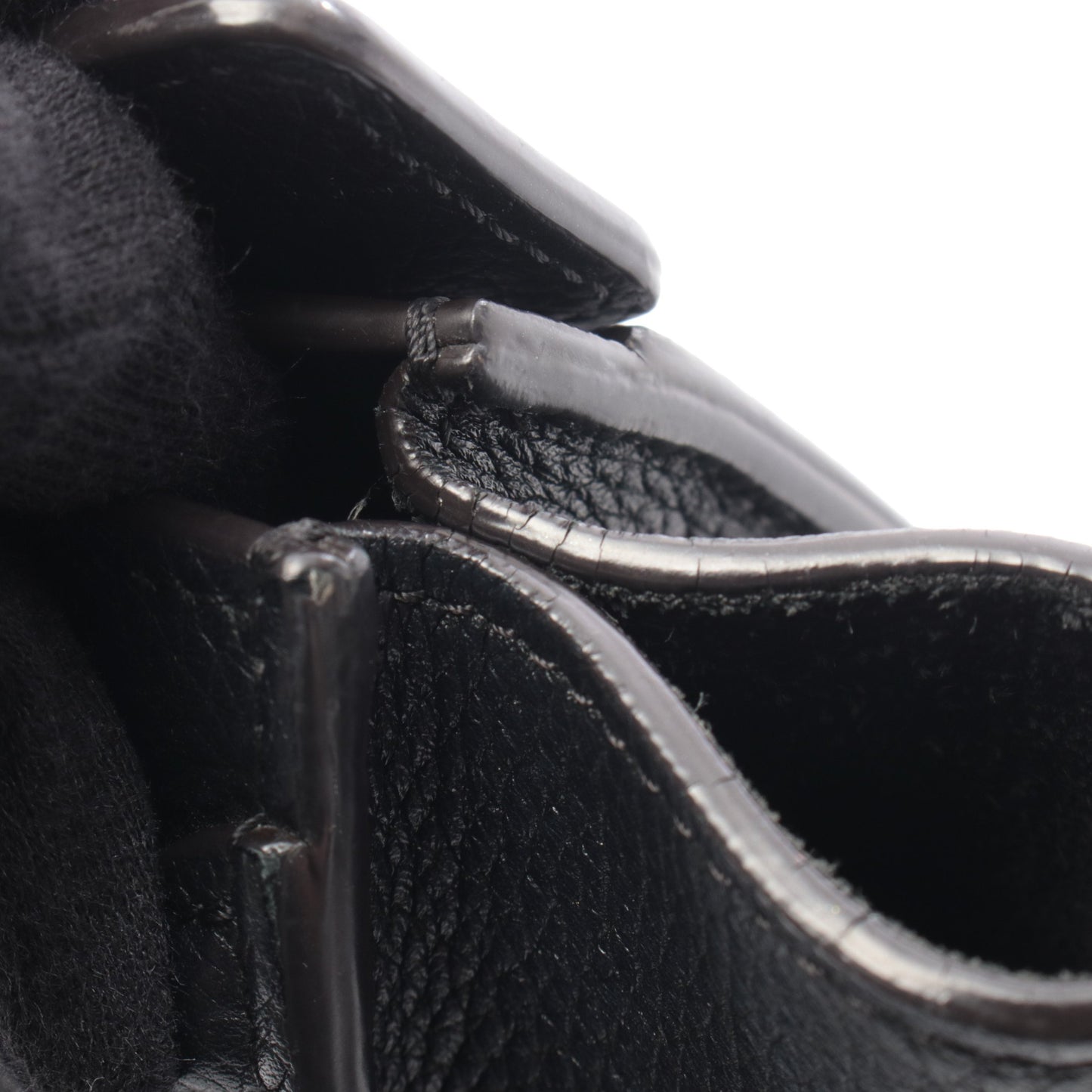 ラゲージ ナノショッパー ハンドバッグ レザー ブラック 2WAY セリーヌ バッグ CELINE