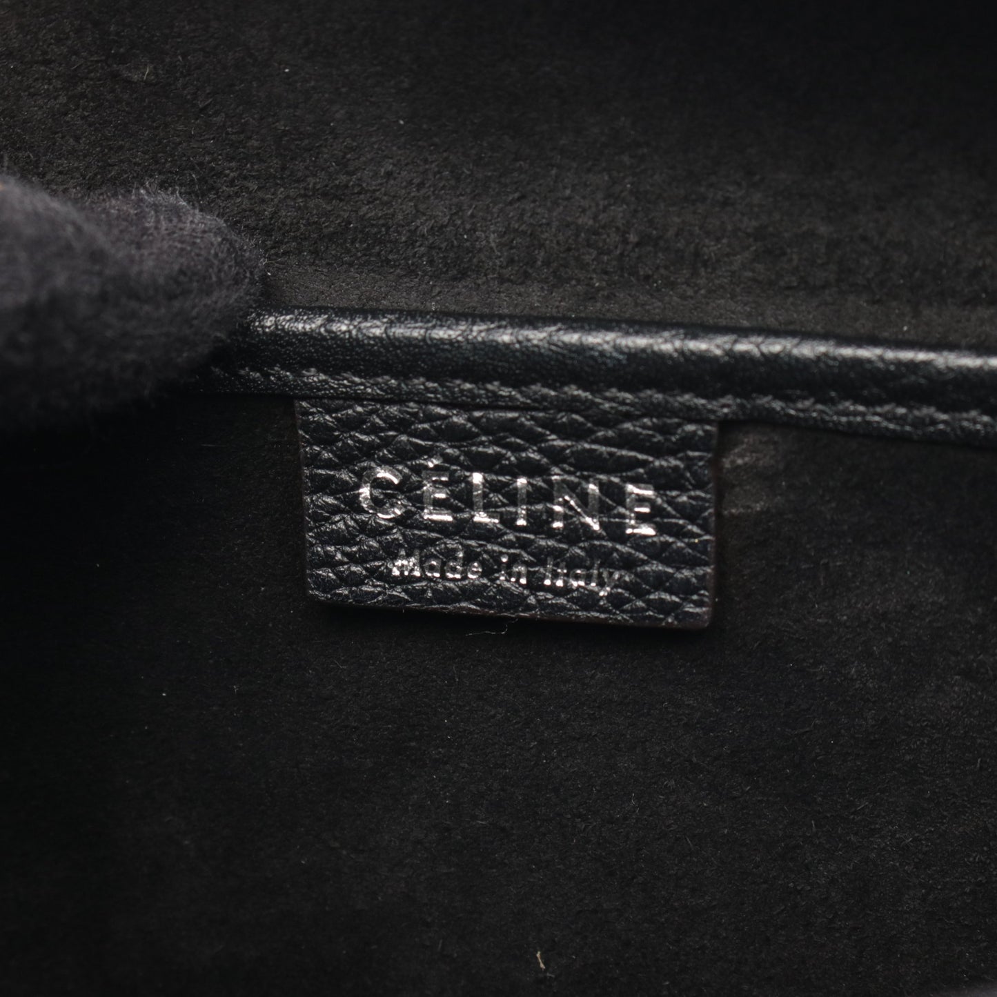 ラゲージ ナノショッパー ハンドバッグ レザー ブラック 2WAY セリーヌ バッグ CELINE