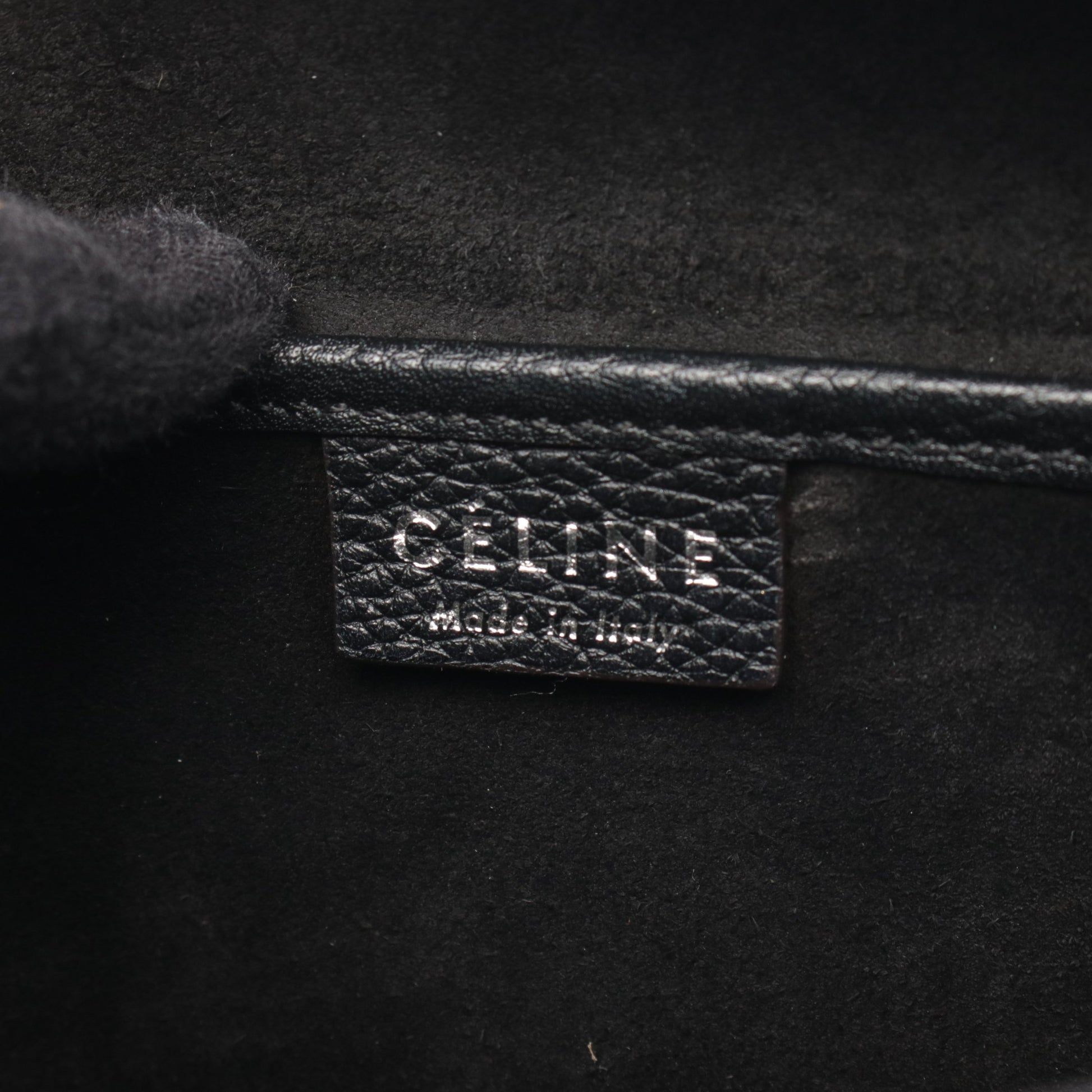 ラゲージ ナノショッパー ハンドバッグ レザー ブラック 2WAY セリーヌ バッグ CELINE