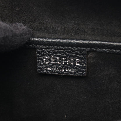 ラゲージ ナノショッパー ハンドバッグ レザー ブラック 2WAY セリーヌ バッグ CELINE