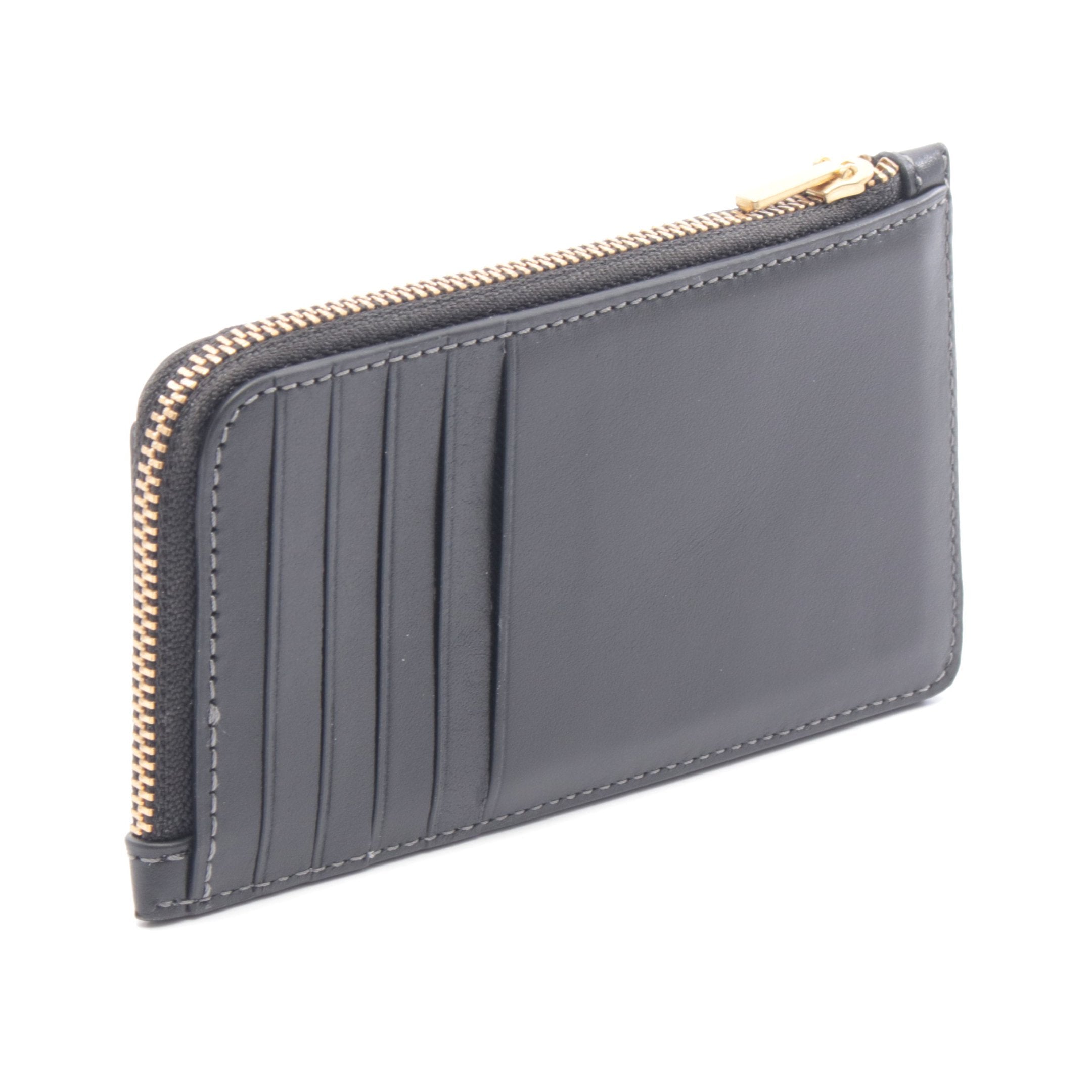 NEW YORK ZIP CARD CASE カードケース レザー ブラック コーチ – RECLO