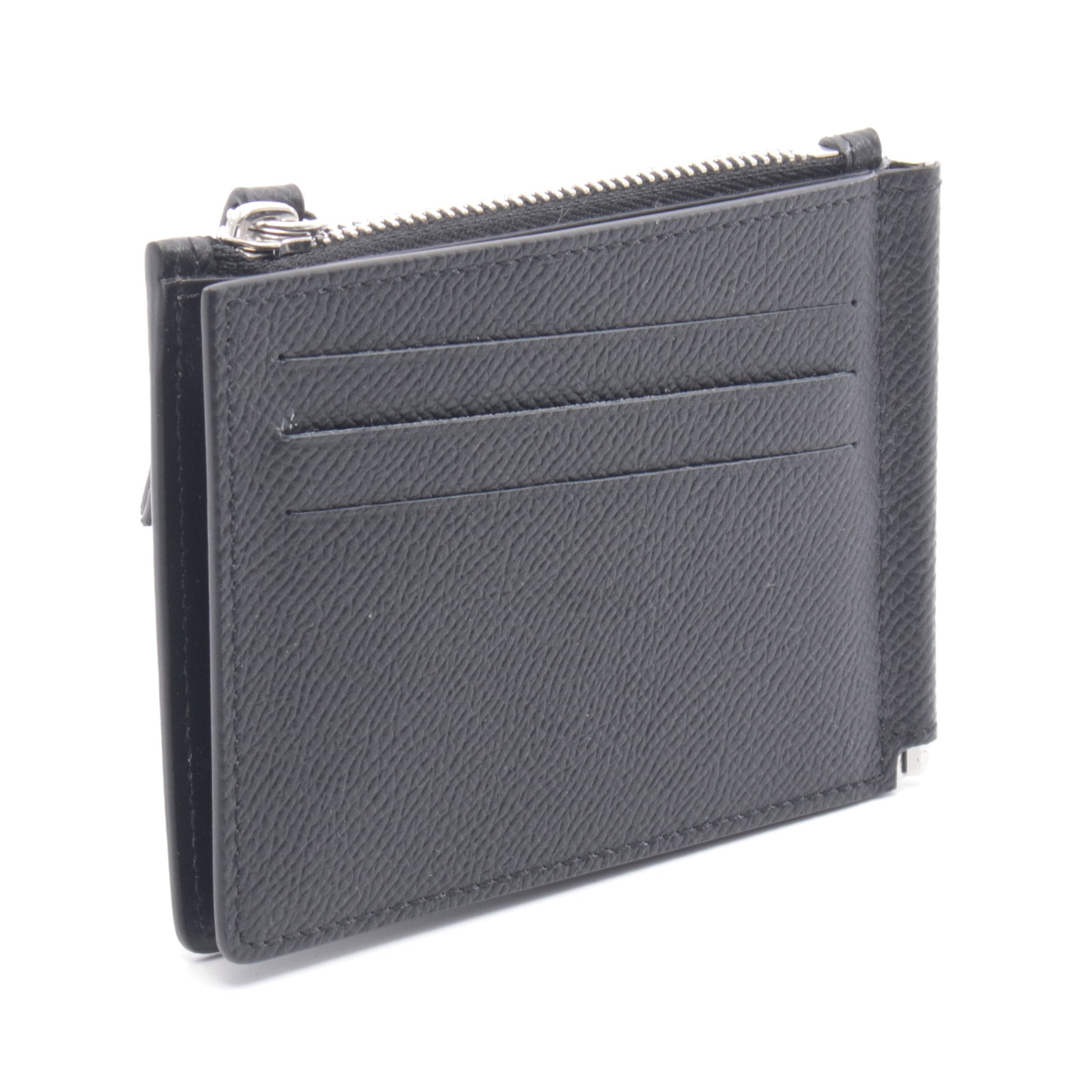 マネークリップ カードケース コインケース レザー ブラック メゾン