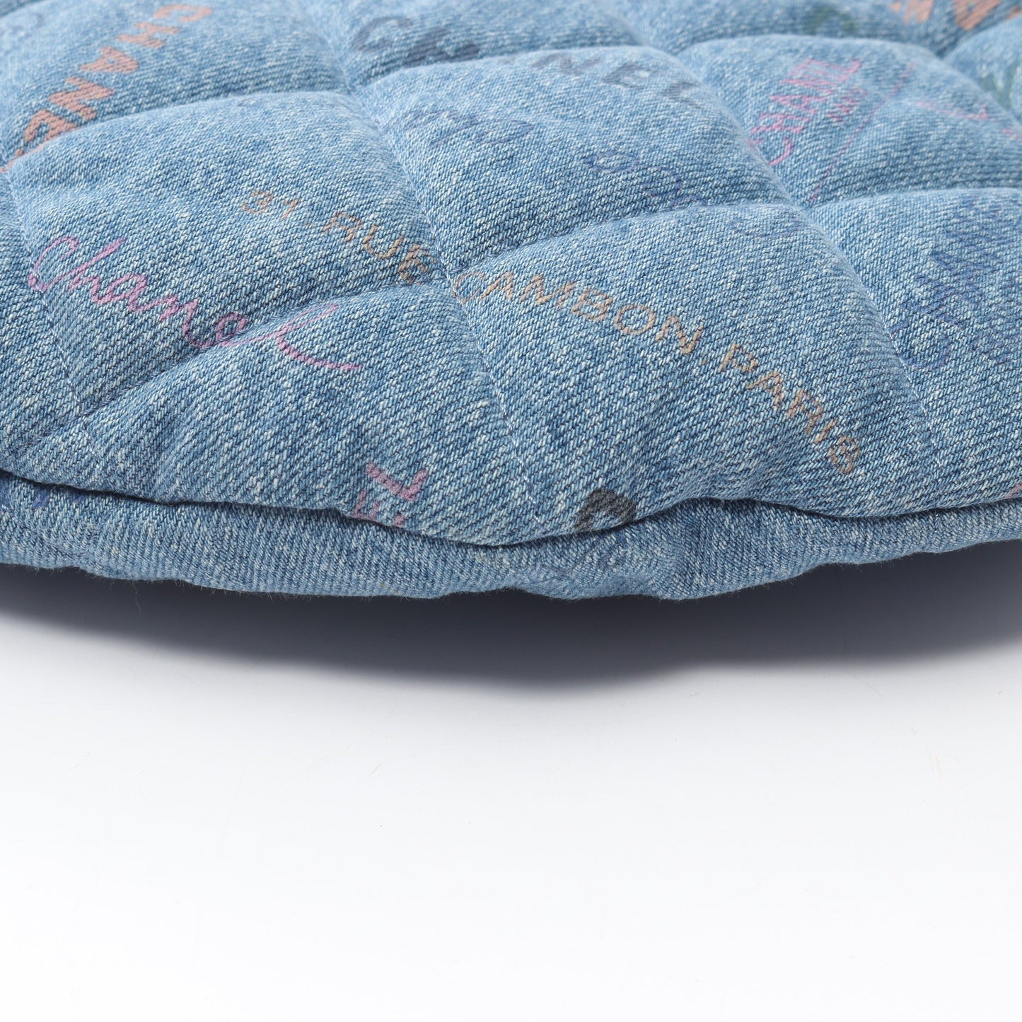 マトラッセ ホーボー ワンショルダーバッグ デニム ブルー マルチカラー ゴールド金具 シャネル バッグ CHANEL