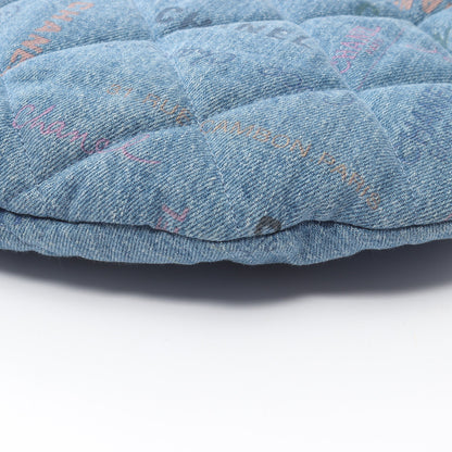 マトラッセ ホーボー ワンショルダーバッグ デニム ブルー マルチカラー ゴールド金具 シャネル バッグ CHANEL