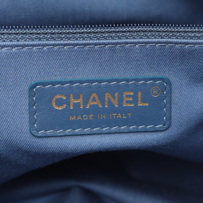 マトラッセ ホーボー ワンショルダーバッグ デニム ブルー マルチカラー ゴールド金具 シャネル バッグ CHANEL