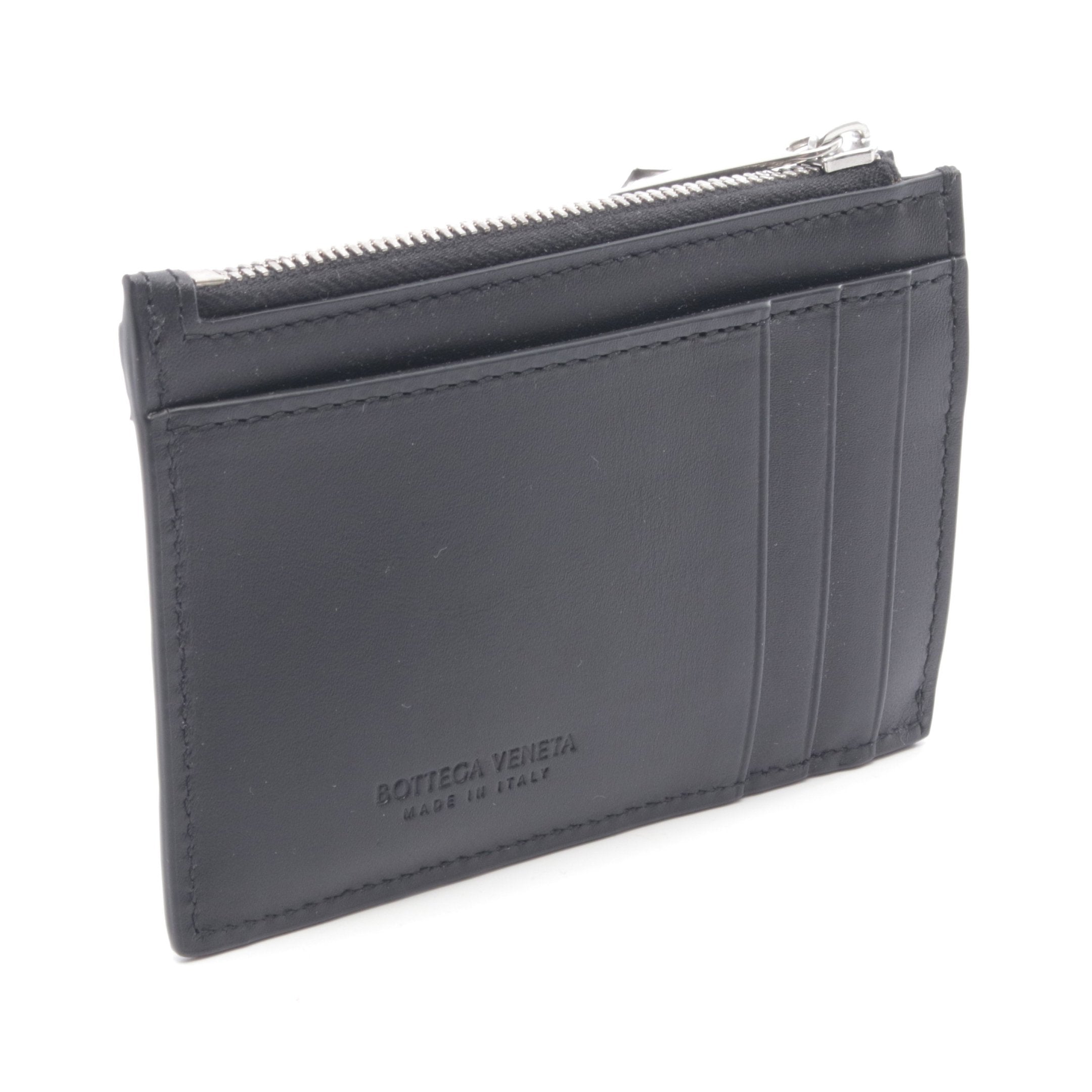 イントレチャート キーポーチ コインケース レザー ブラック