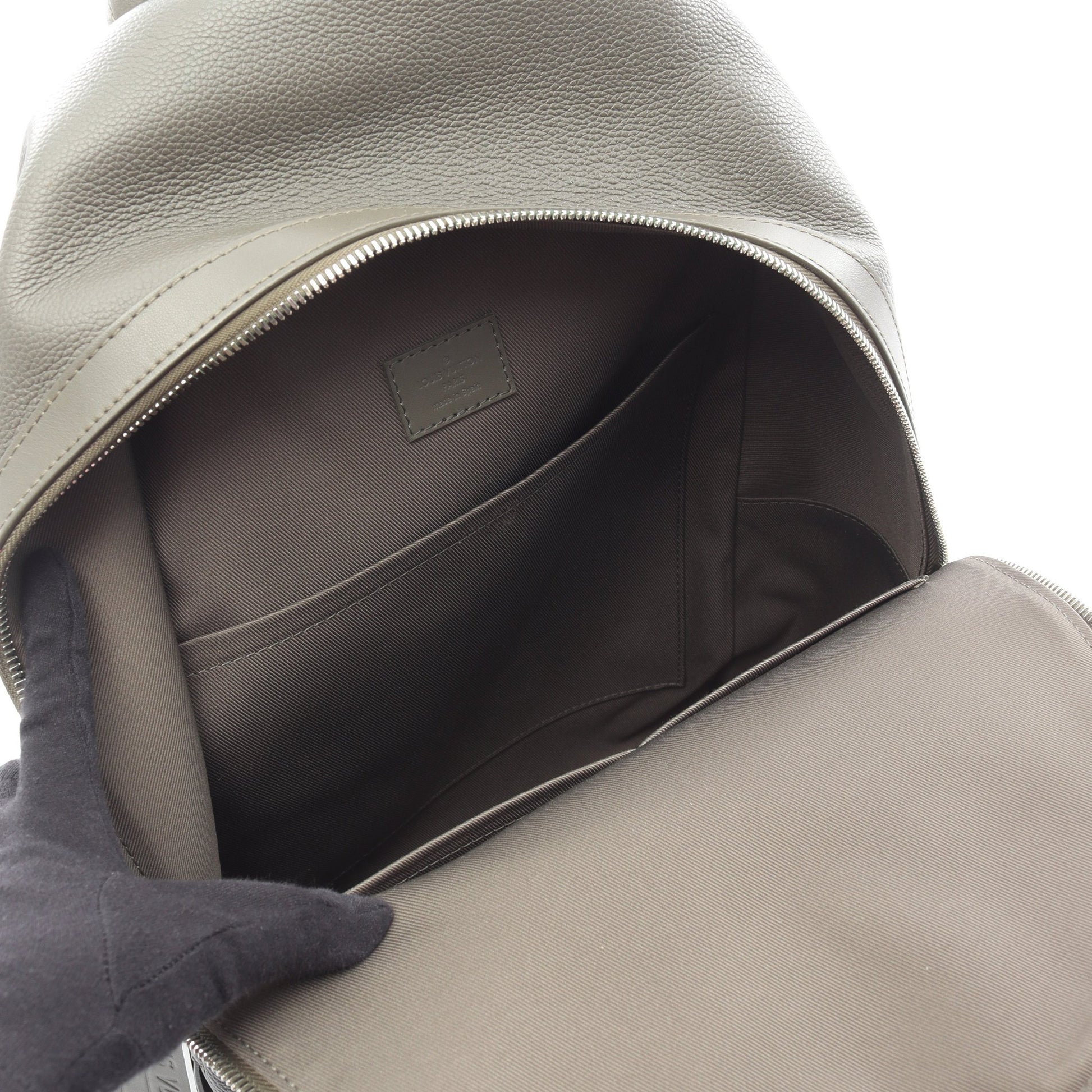 テイクオフ バックパック LVアエログラム カーキ バックパック リュックサック レザー カーキグリーン ルイヴィトン バッグ LOUIS VUITTON