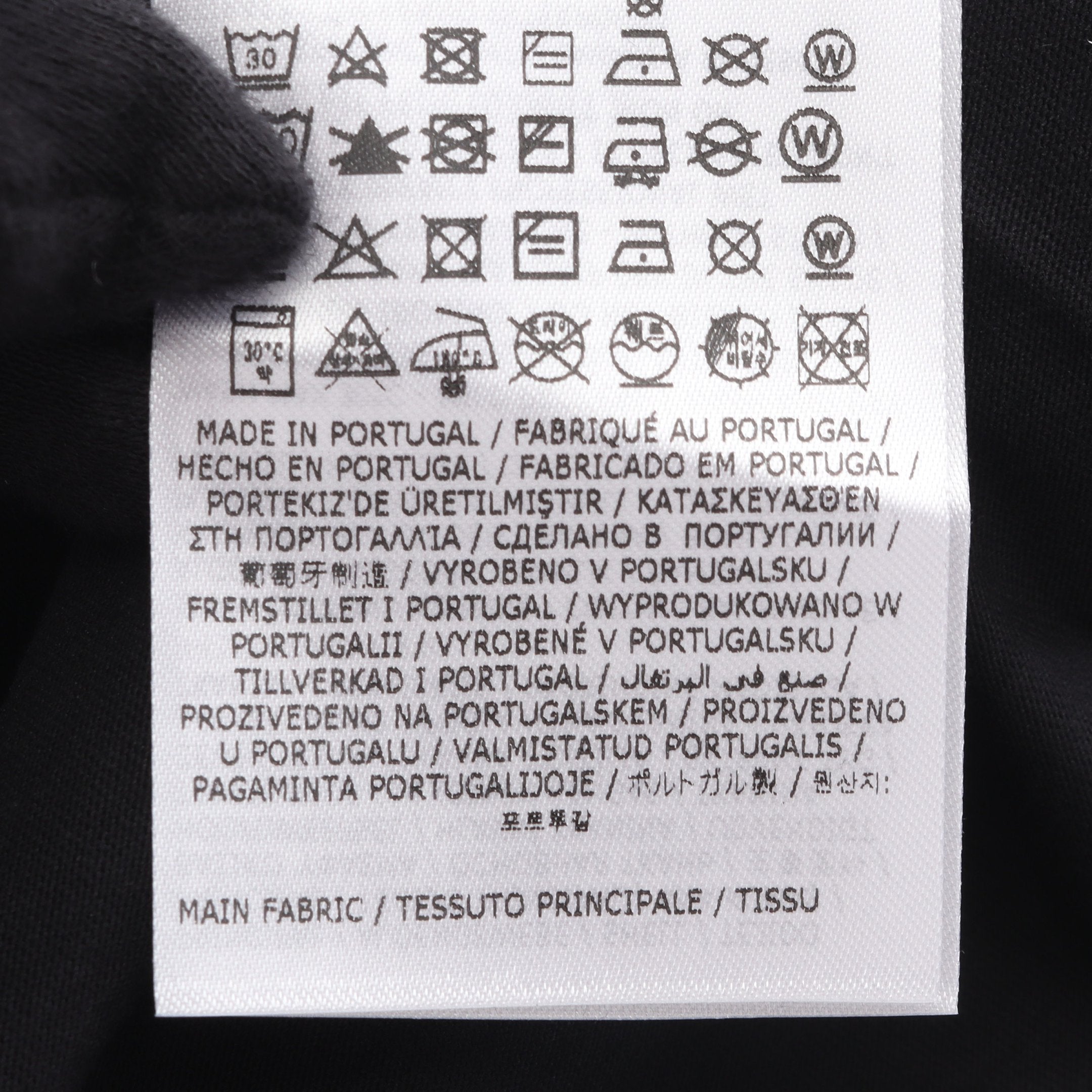ナンバリングロゴ 半袖Tシャツ コットン ブラック エムエムシックス