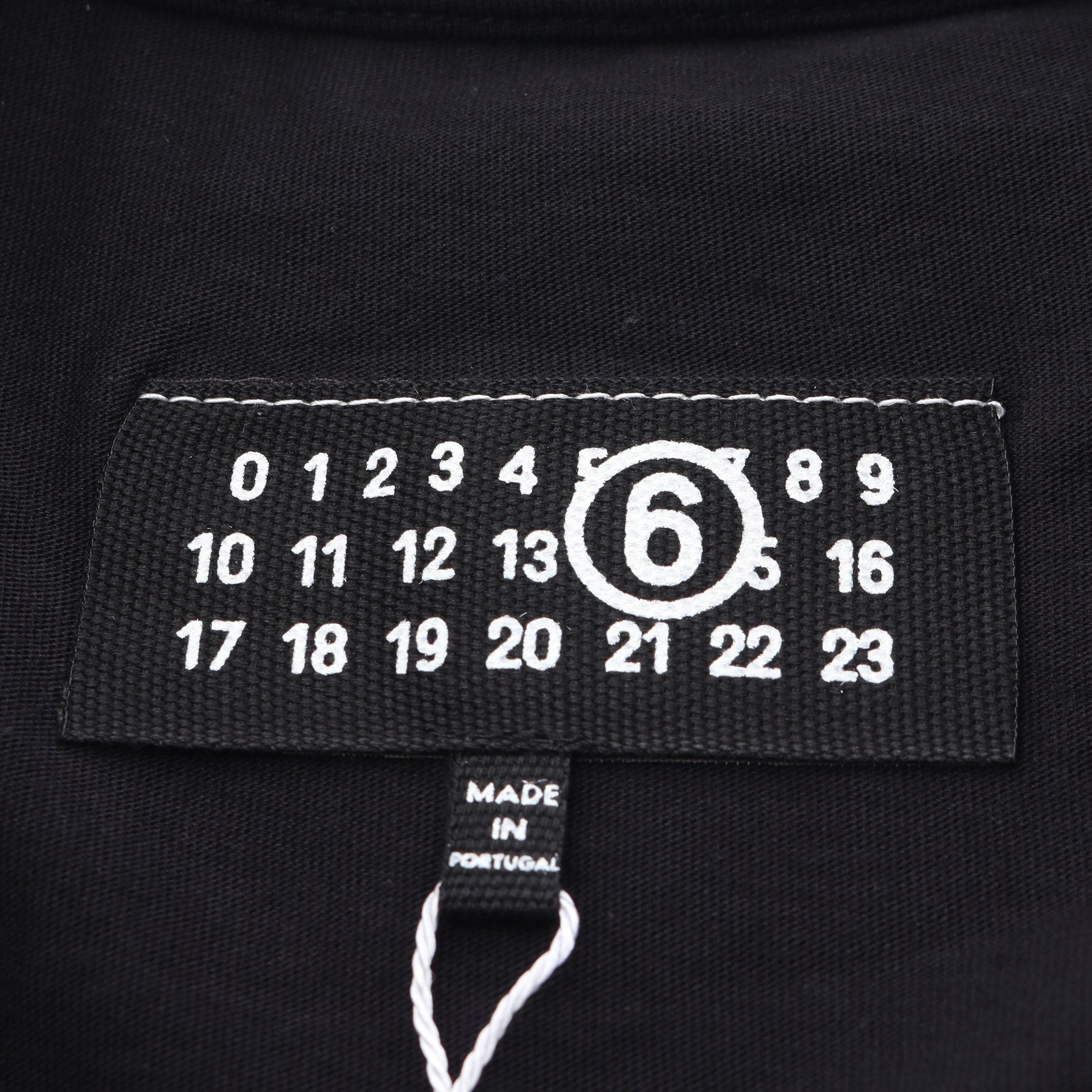MM6 エムエムシックス 半袖Tシャツ ナンバリングロゴ ナンバリングロゴ 半袖Tシャツ コットン ブラック エムエムシックス