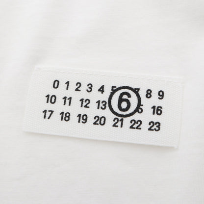 ナンバリングロゴ 半袖Tシャツ コットン ホワイト エムエムシックスメゾンマルジェラ トップス MM6 MAISON MARGIELA
