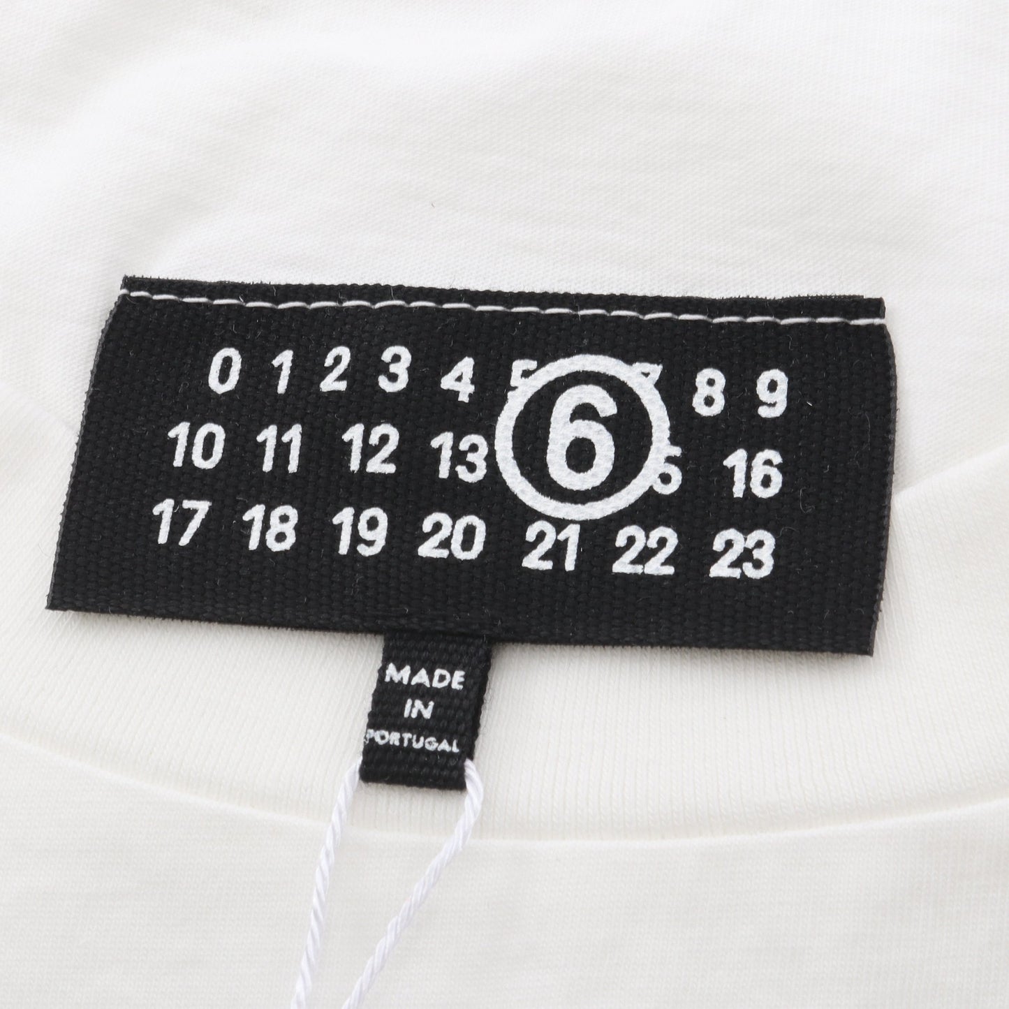 ナンバリングロゴ 半袖Tシャツ コットン ホワイト エムエムシックスメゾンマルジェラ トップス MM6 MAISON MARGIELA