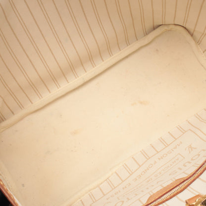 ネヴァーフルPM ダミエアズール ハンドバッグ トートバッグ PVC レザー ホワイト ルイヴィトン バッグ LOUIS VUITTON