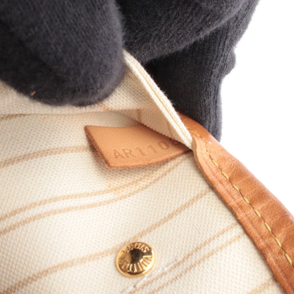 ネヴァーフルPM ダミエアズール ハンドバッグ トートバッグ PVC レザー ホワイト ルイヴィトン バッグ LOUIS VUITTON