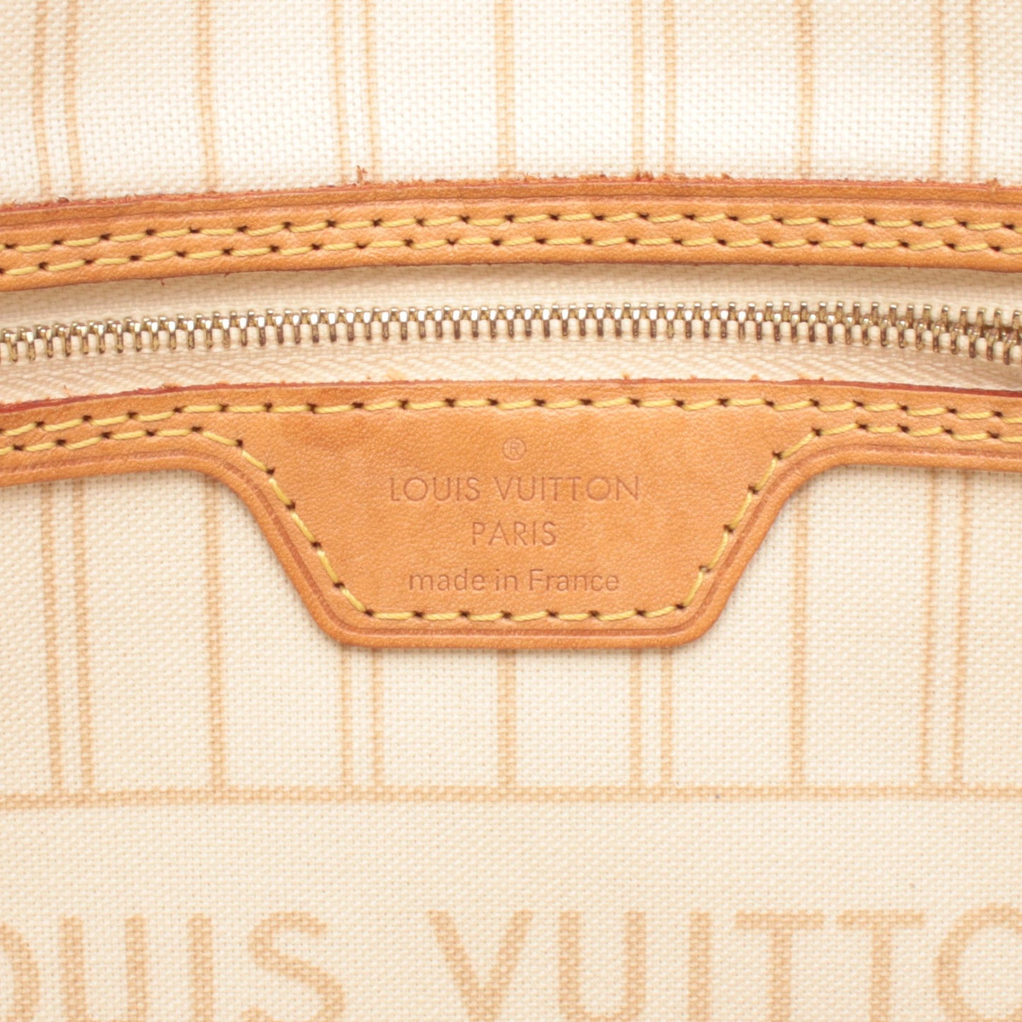 ネヴァーフルPM ダミエアズール ハンドバッグ トートバッグ PVC レザー ホワイト ルイヴィトン バッグ LOUIS VUITTON