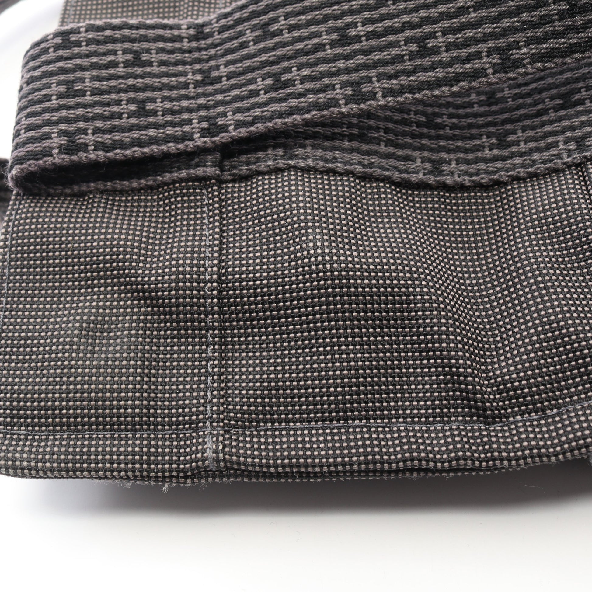 エールライン アドMM バックパック リュックサック ナイロンキャンバス ダークグレー シルバー金具 エルメス バッグ HERMES