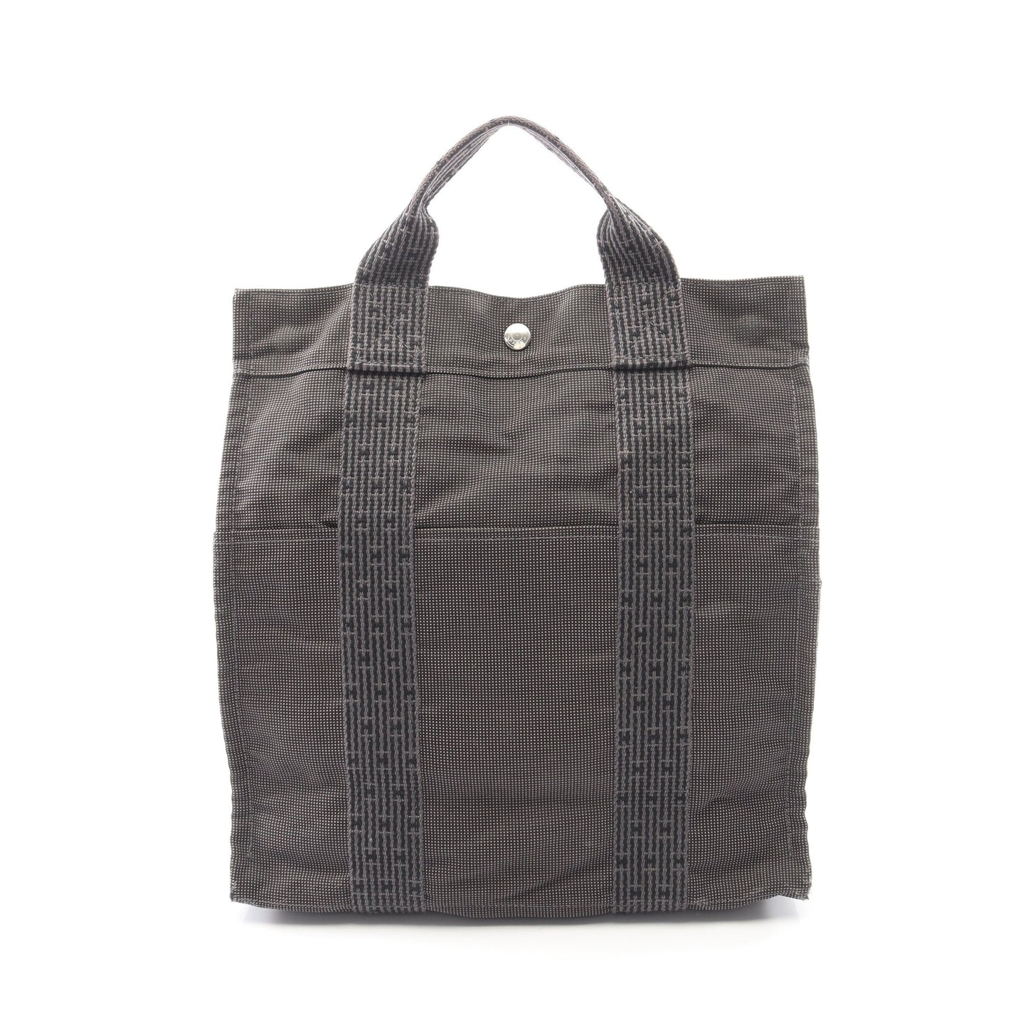 エールライン アドMM バックパック リュックサック ナイロンキャンバス ダークグレー シルバー金具 エルメス バッグ HERMES