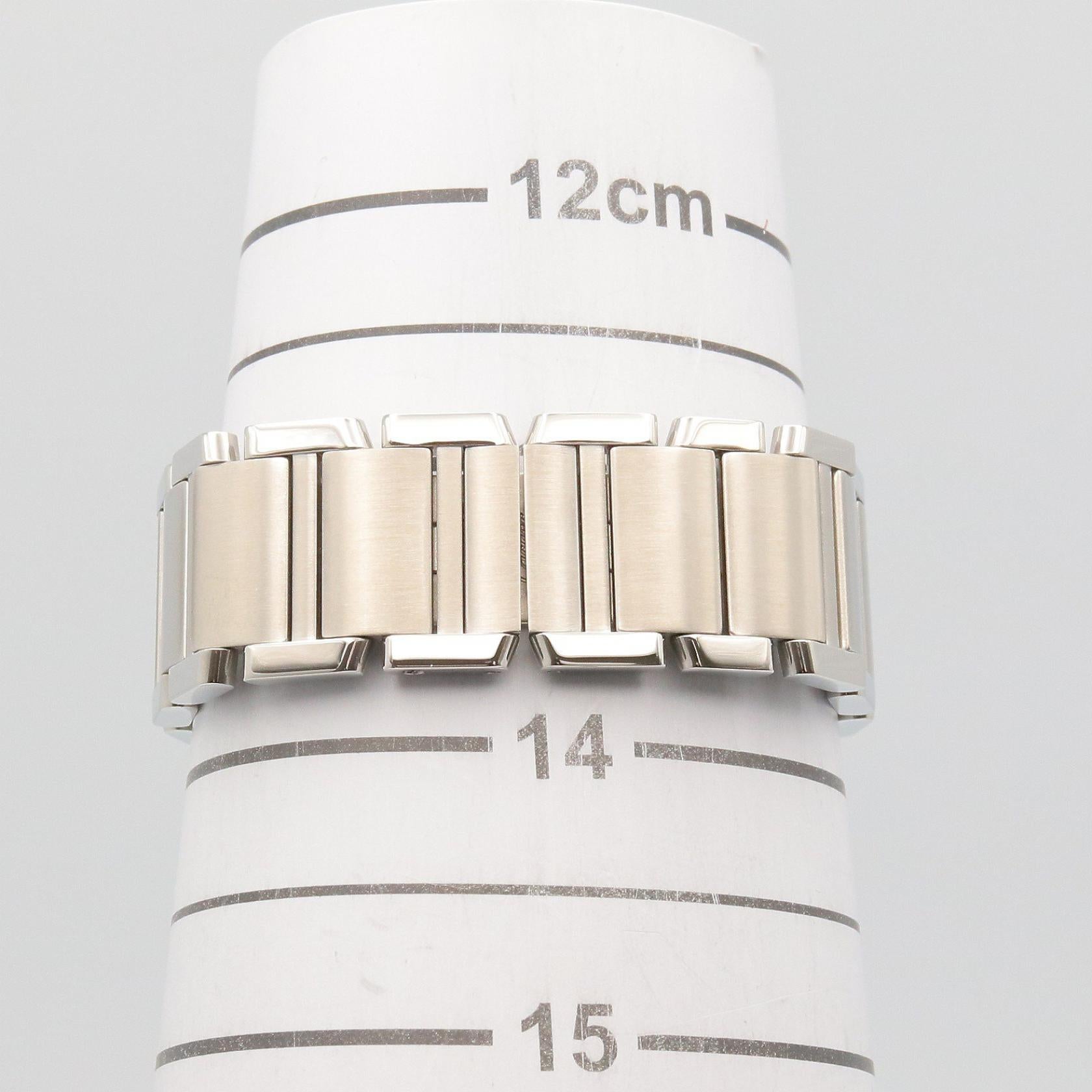 タンクフランセーズ MM ボーイズ 腕時計 クオーツ SS アイボリー カルティエ 時計 Cartier