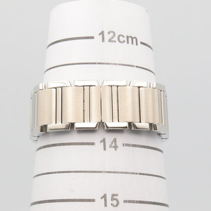 タンクフランセーズ MM ボーイズ 腕時計 クオーツ SS アイボリー カルティエ 時計 Cartier