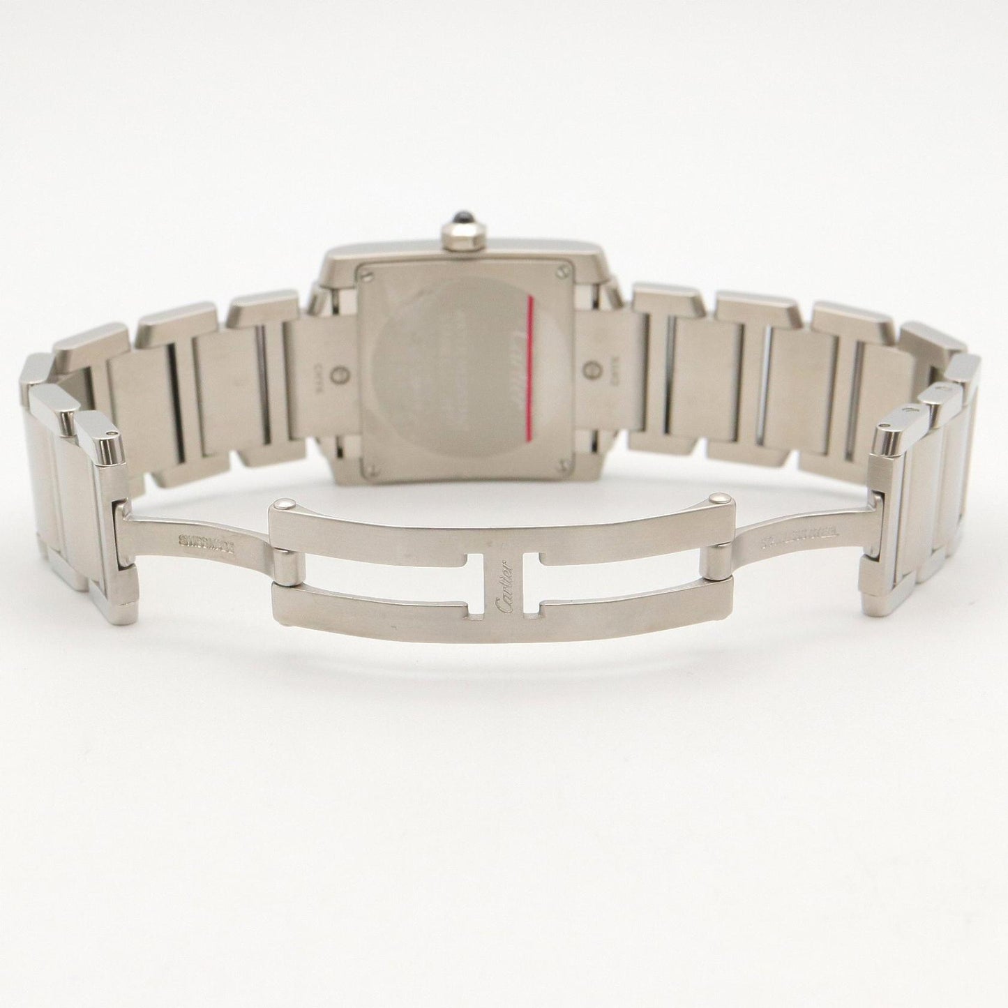 タンクフランセーズ MM ボーイズ 腕時計 クオーツ SS アイボリー カルティエ 時計 Cartier