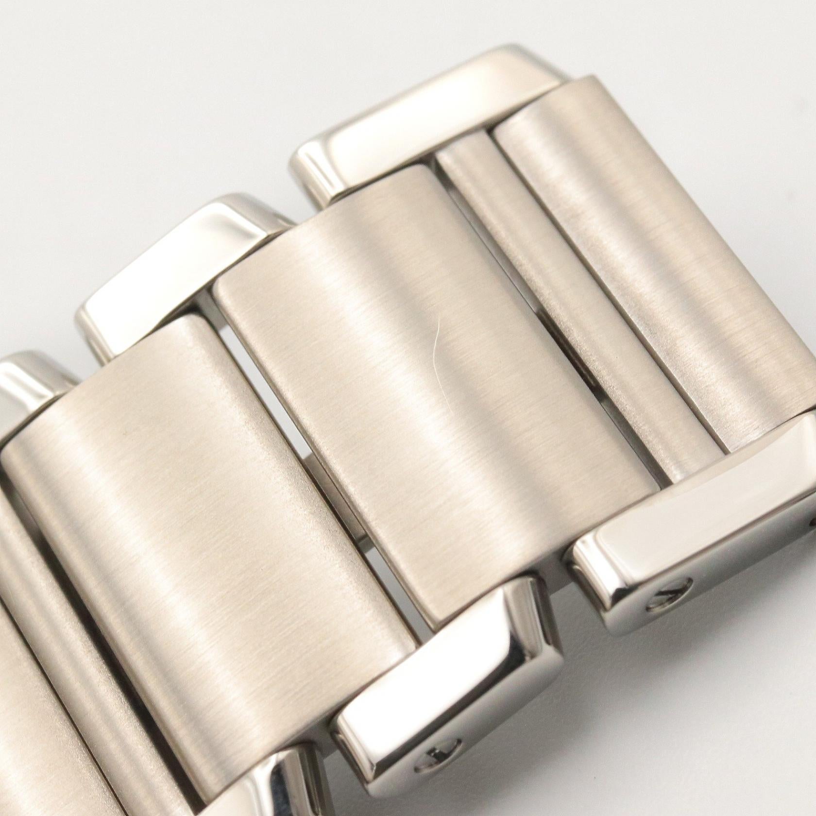 タンクフランセーズ MM ボーイズ 腕時計 クオーツ SS アイボリー カルティエ 時計 Cartier