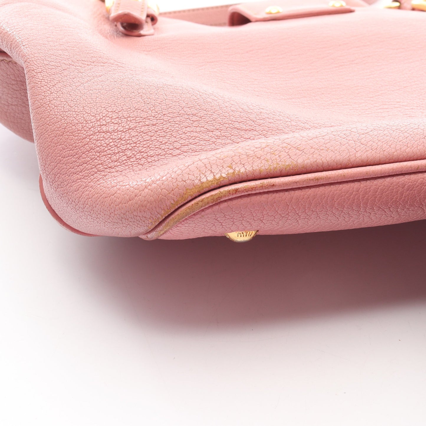 MADRAS マドラス 2WAY ハンドバッグ レザー ピンク ミュウミュウ バッグ miu miu