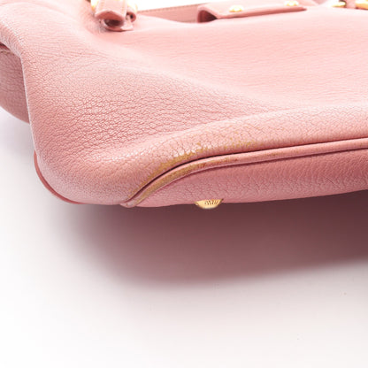 MADRAS マドラス 2WAY ハンドバッグ レザー ピンク ミュウミュウ バッグ miu miu