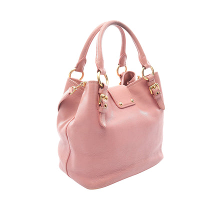 MADRAS マドラス 2WAY ハンドバッグ レザー ピンク ミュウミュウ バッグ miu miu
