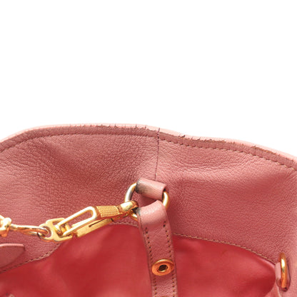 MADRAS マドラス 2WAY ハンドバッグ レザー ピンク ミュウミュウ バッグ miu miu