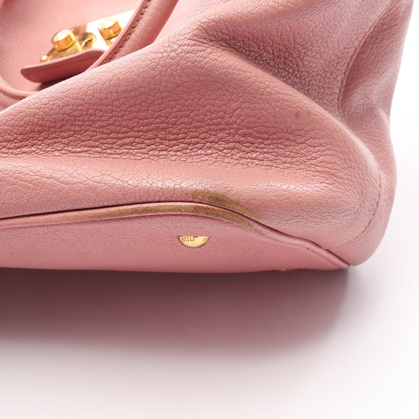MADRAS マドラス 2WAY ハンドバッグ レザー ピンク ミュウミュウ バッグ miu miu