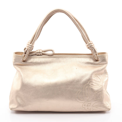 アナグラム ハンドバッグ レザー シャンパンゴールド ロエベ バッグ LOEWE
