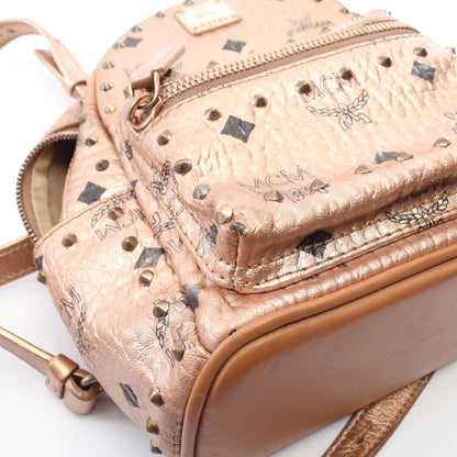 Bebebo Mini Backpack バックパック リュックサック レザー ピンクゴールド 2WAY エムシーエム バッグ MCM
