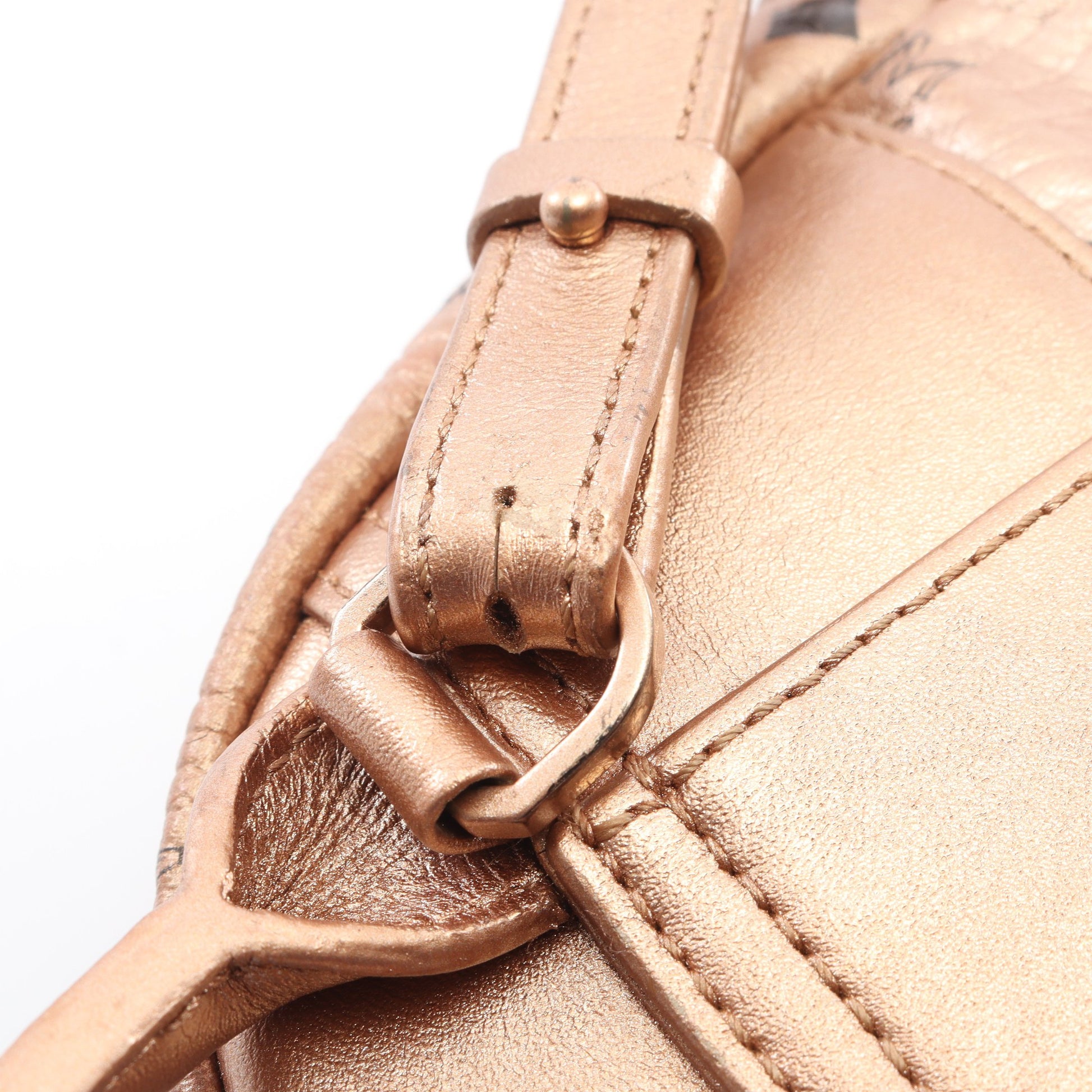 Bebebo Mini Backpack バックパック リュックサック レザー ピンクゴールド 2WAY エムシーエム バッグ MCM