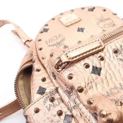 Bebebo Mini Backpack バックパック リュックサック レザー ピンクゴールド 2WAY エムシーエム バッグ MCM