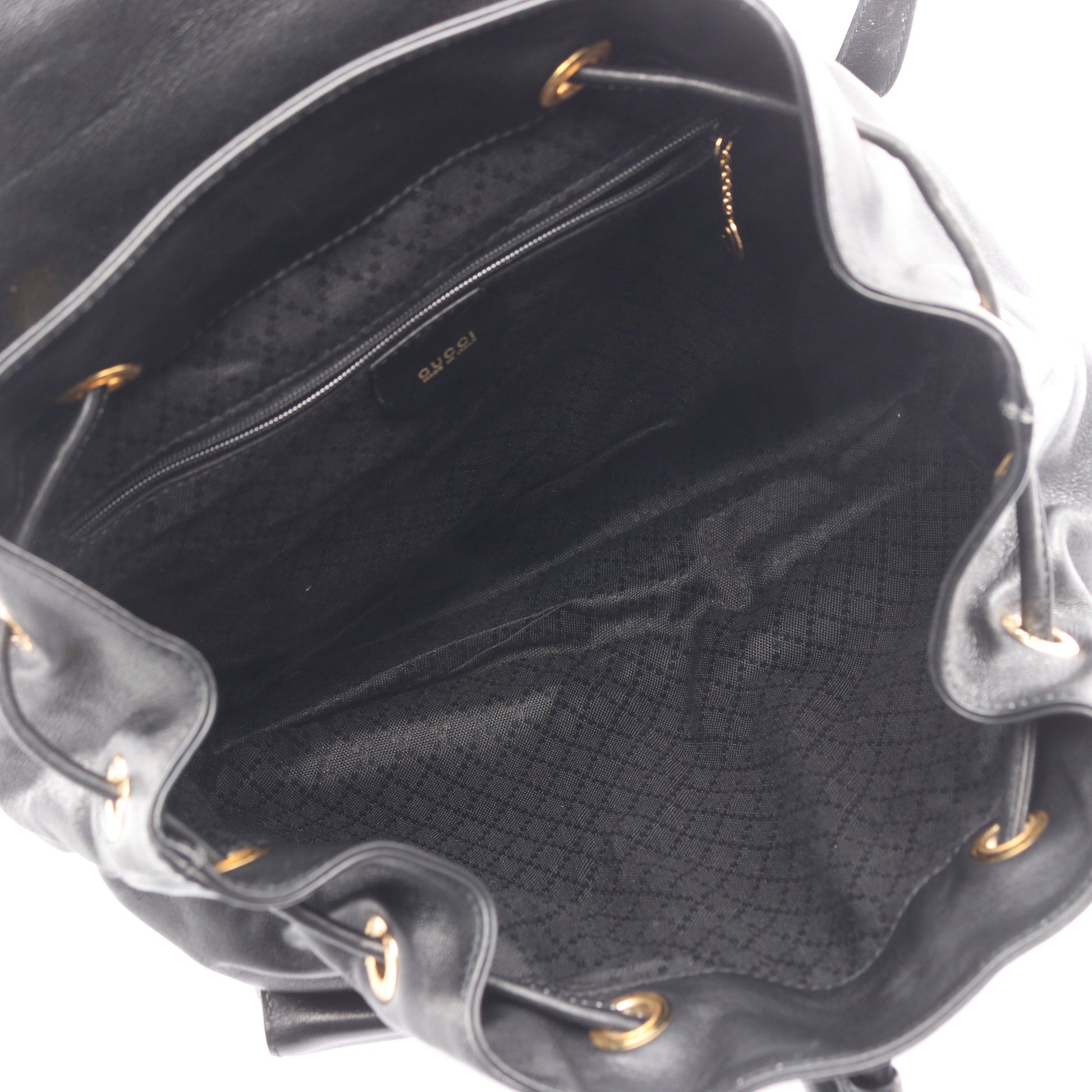 バンブー バックパック リュックサック レザー ブラック グッチ バッグ GUCCI