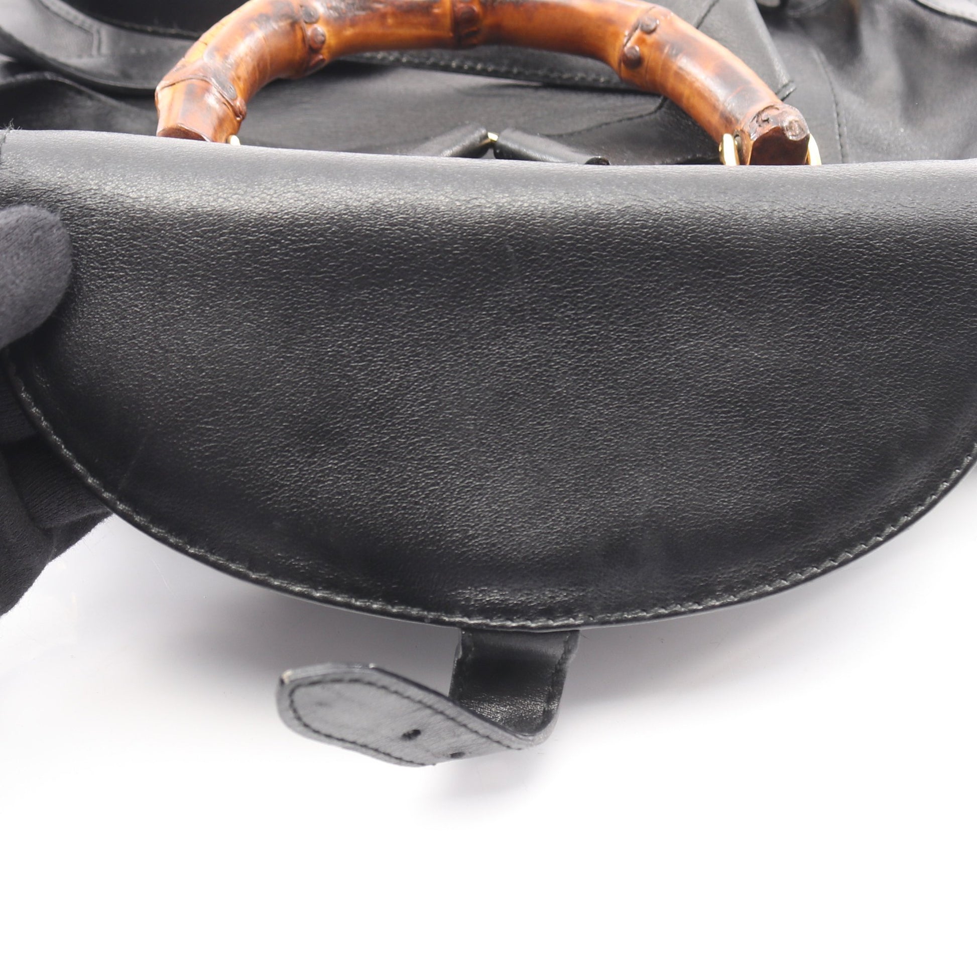 バンブー バックパック リュックサック レザー ブラック グッチ バッグ GUCCI