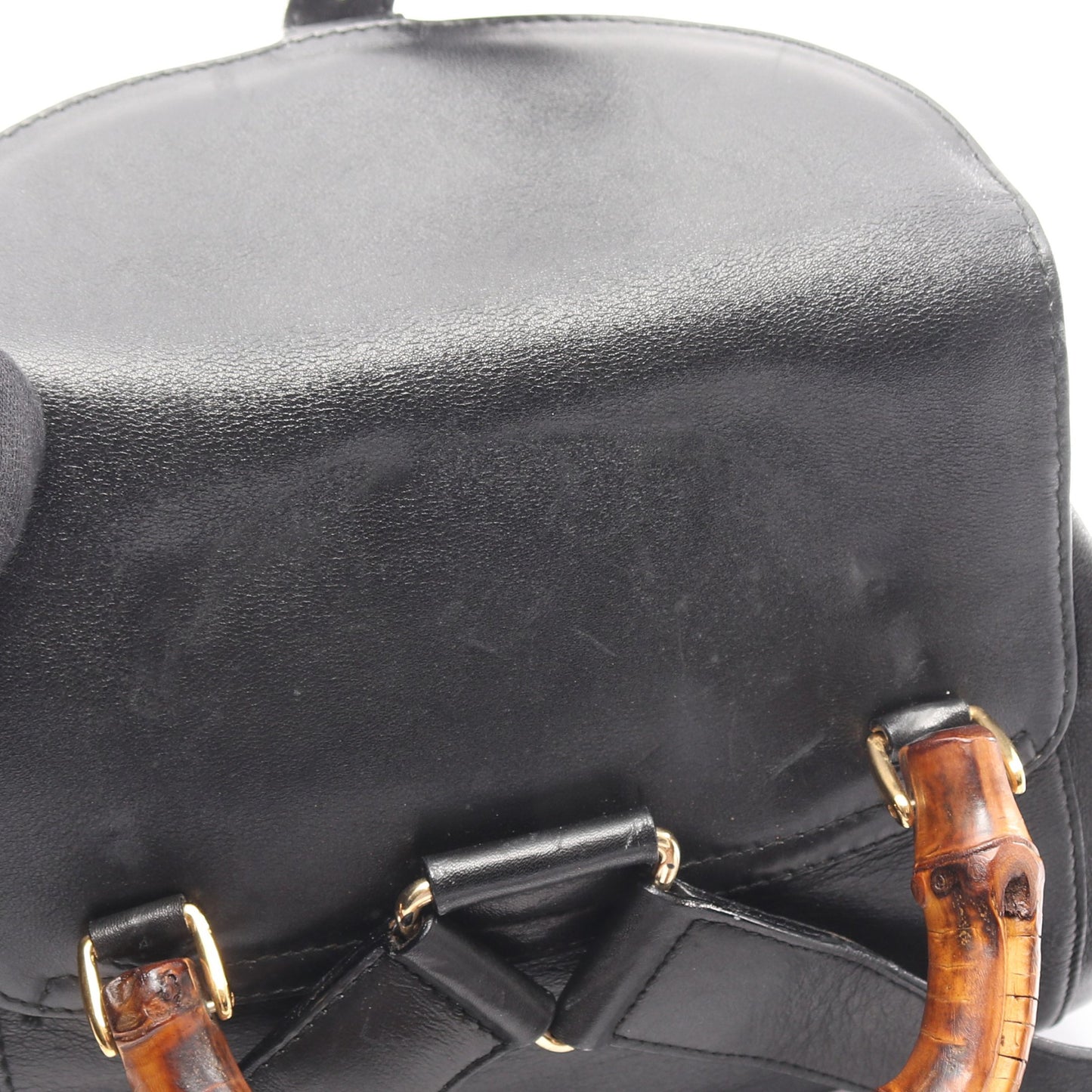 バンブー バックパック リュックサック レザー ブラック グッチ バッグ GUCCI