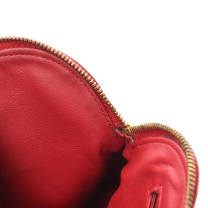 ハンドバッグ レザー レッド ヴィンテージ イヴサンローラン バッグ YVES SAINT LAURENT