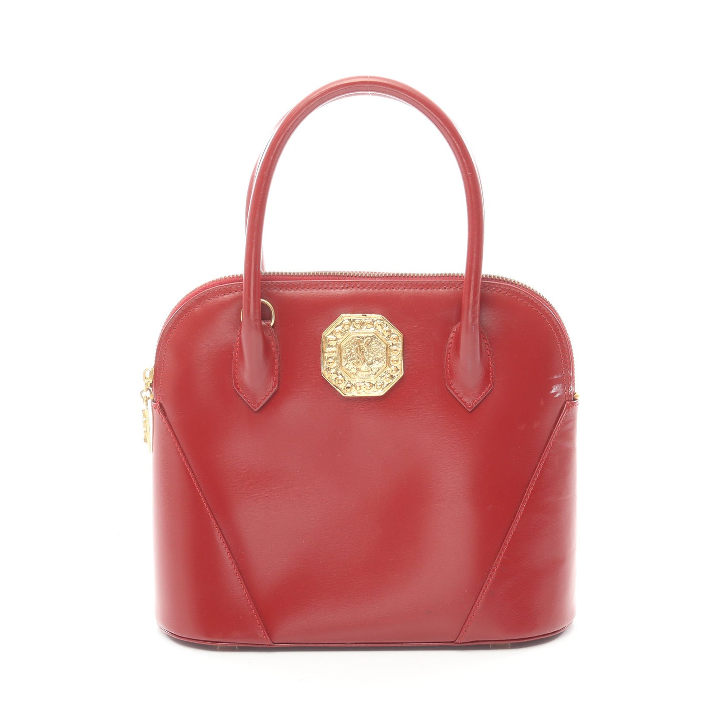 ハンドバッグ レザー レッド ヴィンテージ イヴサンローラン バッグ YVES SAINT LAURENT