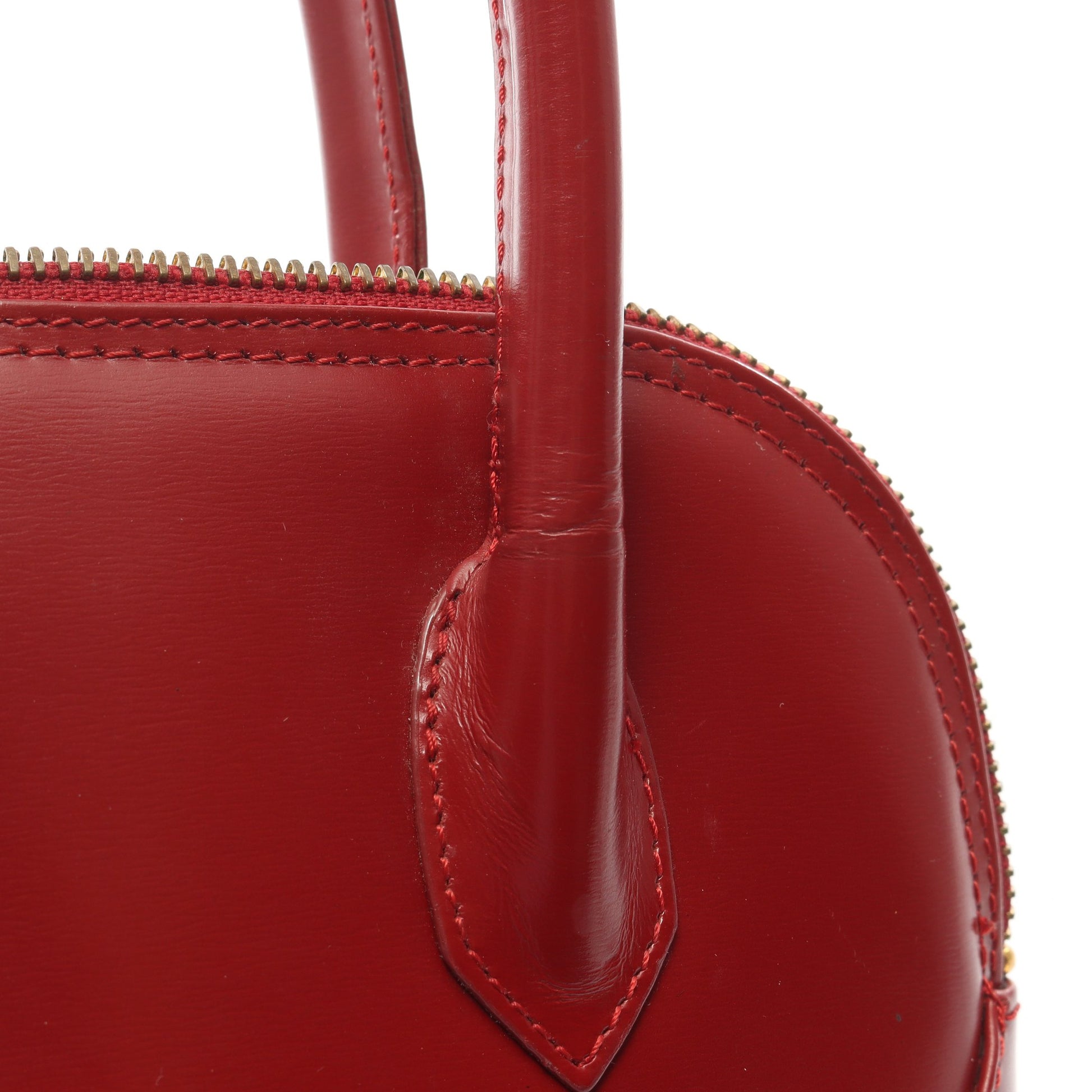ハンドバッグ レザー レッド ヴィンテージ イヴサンローラン バッグ YVES SAINT LAURENT