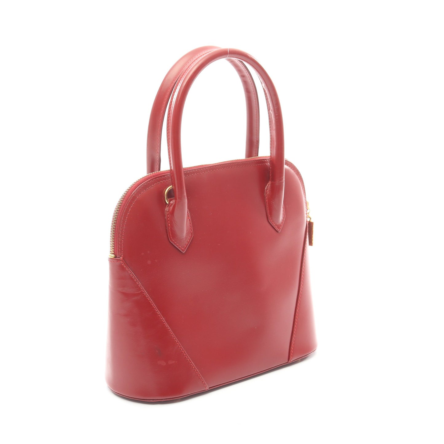ハンドバッグ レザー レッド ヴィンテージ イヴサンローラン バッグ YVES SAINT LAURENT