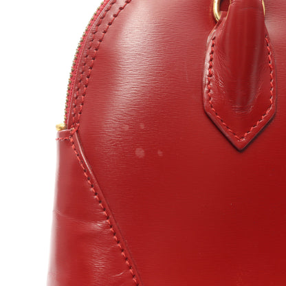 ハンドバッグ レザー レッド ヴィンテージ イヴサンローラン バッグ YVES SAINT LAURENT