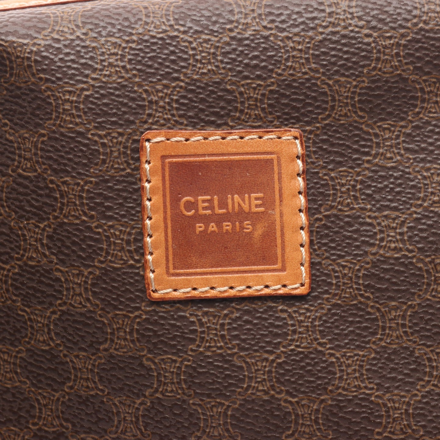 マカダム ポーチ PVC レザー ダークブラウン ブラウン セリーヌ 財布・小物 CELINE