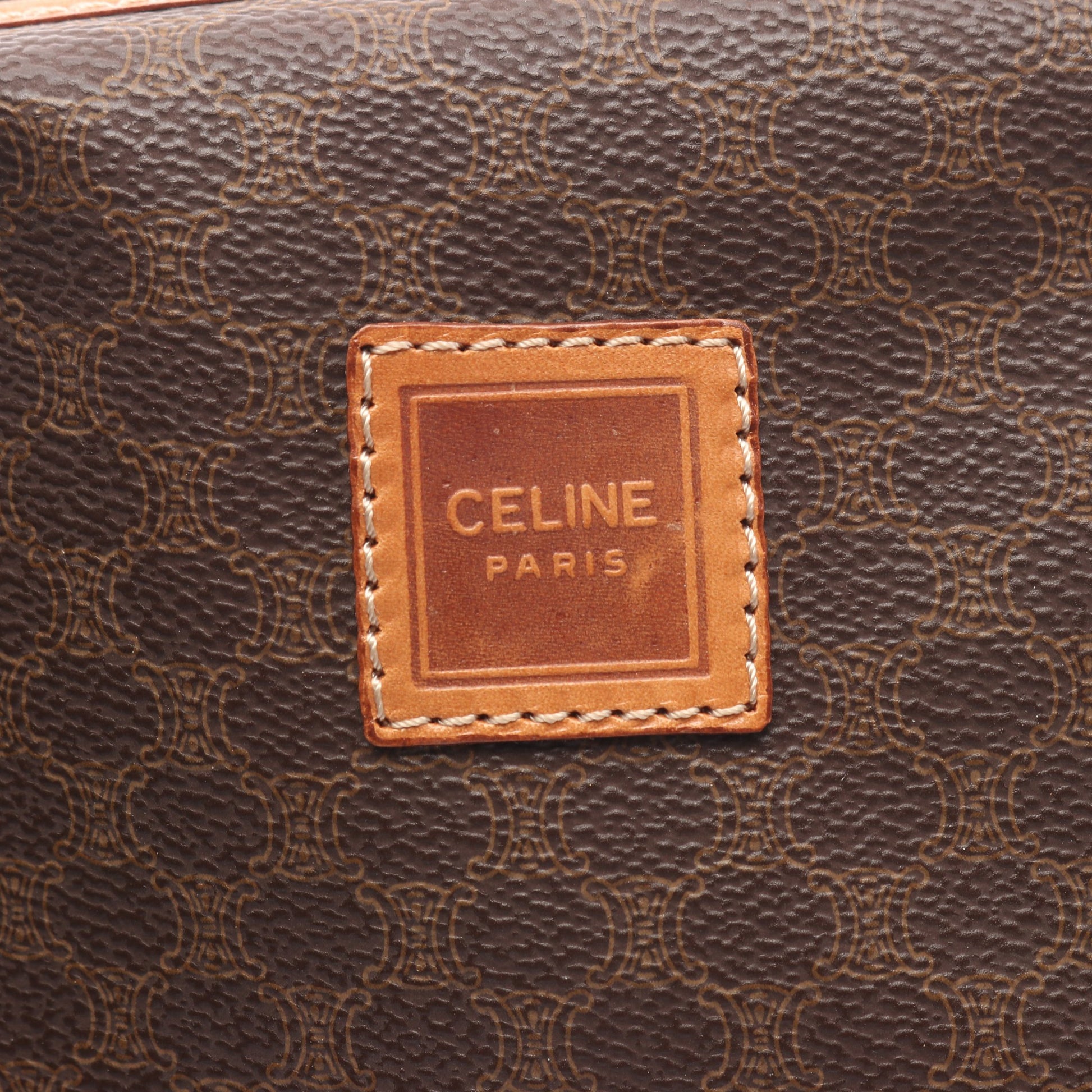 マカダム ポーチ PVC レザー ダークブラウン ブラウン セリーヌ 財布・小物 CELINE