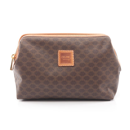 マカダム ポーチ PVC レザー ダークブラウン ブラウン セリーヌ 財布・小物 CELINE