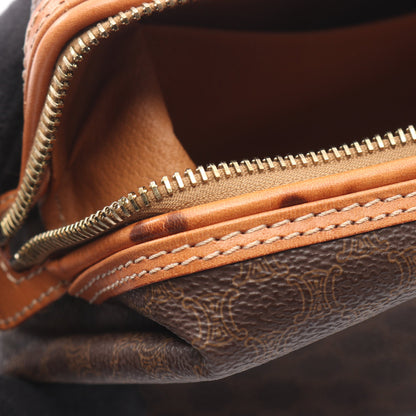 マカダム ポーチ PVC レザー ダークブラウン ブラウン セリーヌ 財布・小物 CELINE