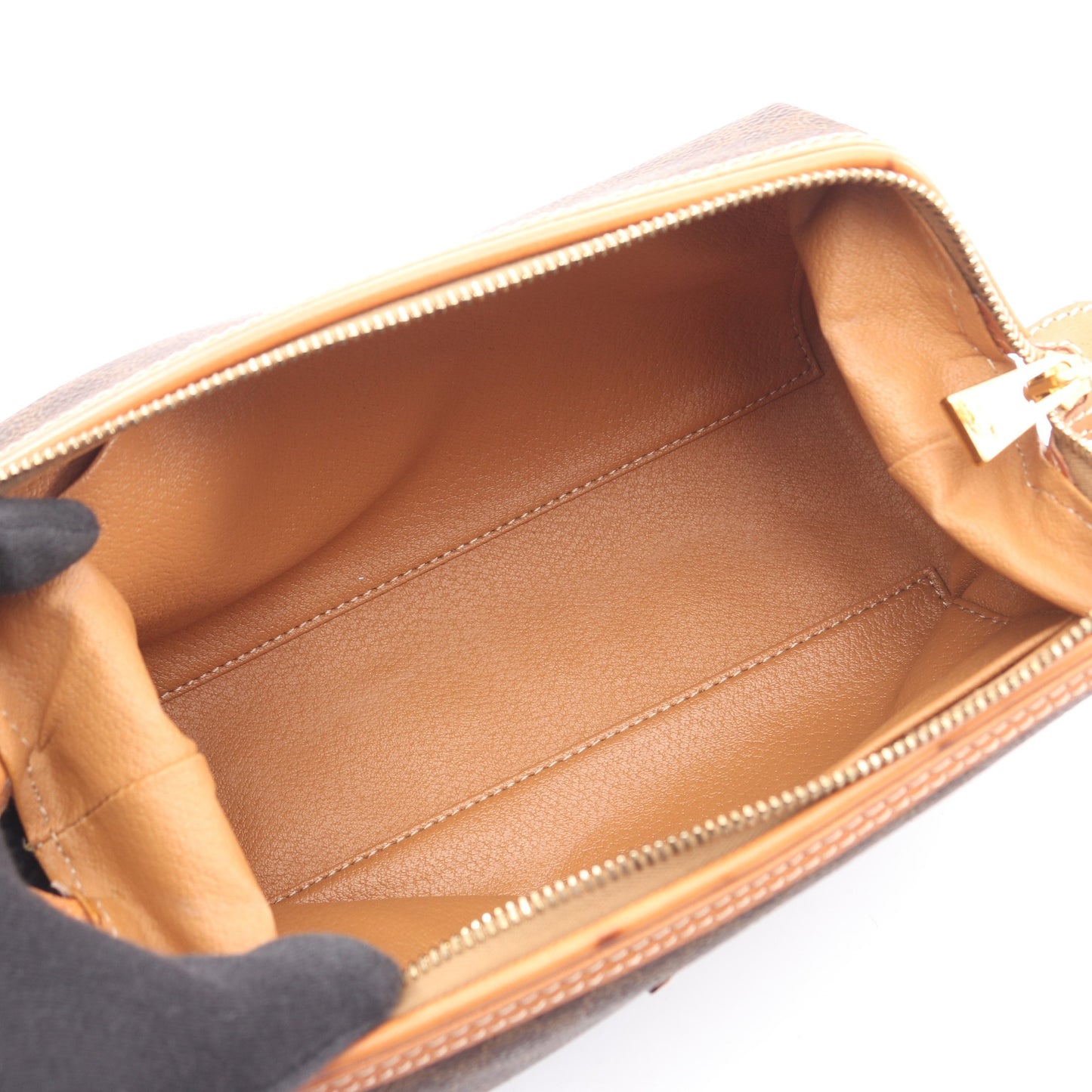 マカダム ポーチ PVC レザー ダークブラウン ブラウン セリーヌ 財布・小物 CELINE