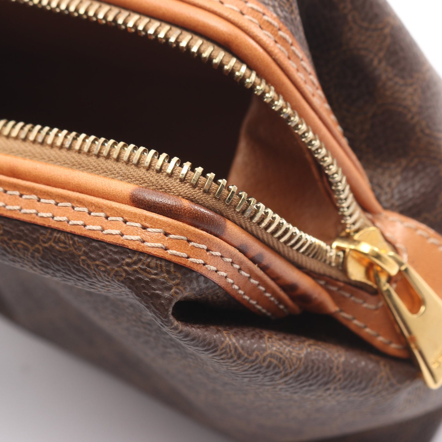 マカダム ポーチ PVC レザー ダークブラウン ブラウン セリーヌ 財布・小物 CELINE